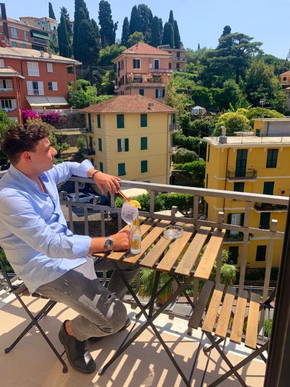 Balkón nebo terasa v ubytování Hotel Canali, Portofino Coast