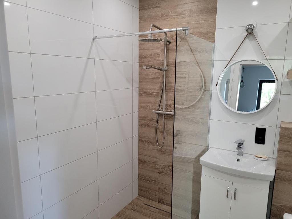 Kúpeľňa v ubytovaní Apartamenty Josef