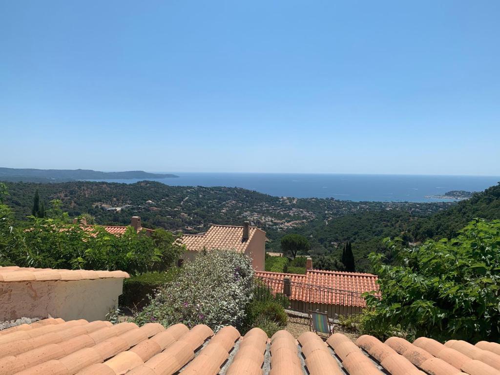 a view from the roof of a building at La Villa Cavalaire in Cavalaire-sur-Mer