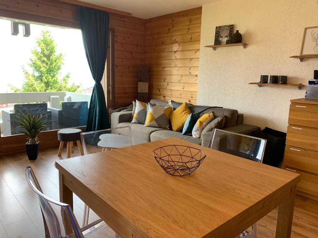 Posezení v ubytování Studio Hauts-de-Nendaz G2 ski in-out