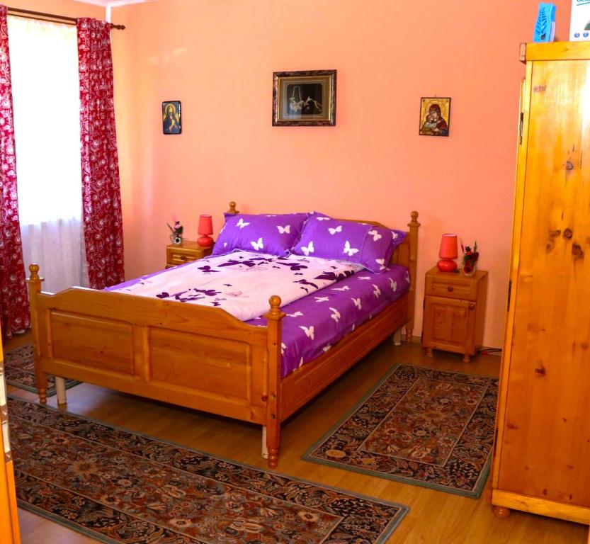 Postel nebo postele na pokoji v ubytování Apartament Iulia