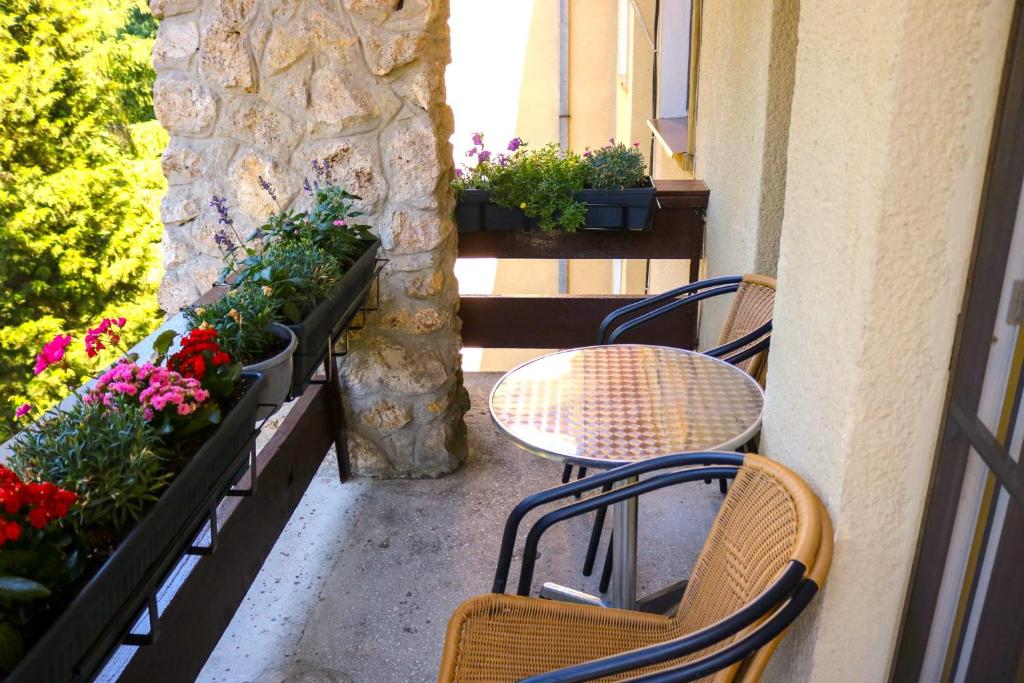 Balkón nebo terasa v ubytování Apartament Iulia