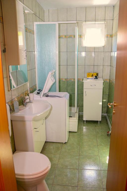 Koupelna v ubytování Apartament Iulia