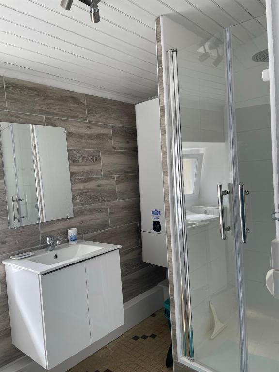 Kúpeľňa v ubytovaní Gîte la Salicorne