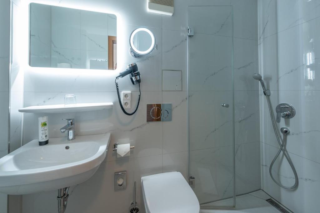 Koupelna v ubytování Hotel Bär