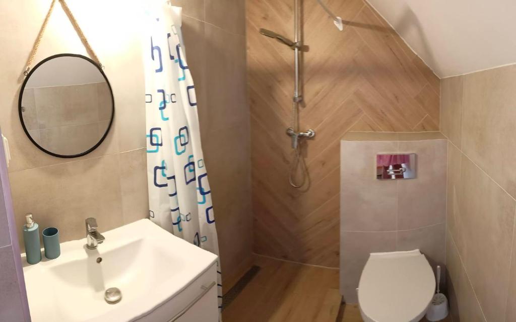 Kúpeľňa v ubytovaní Pod Żaglami