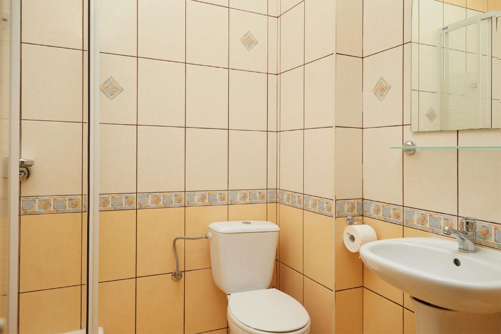Koupelna v ubytování Dom na Wzgórzu