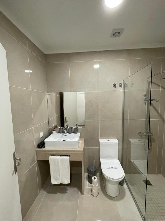 Koupelna v ubytování Concept Guest House