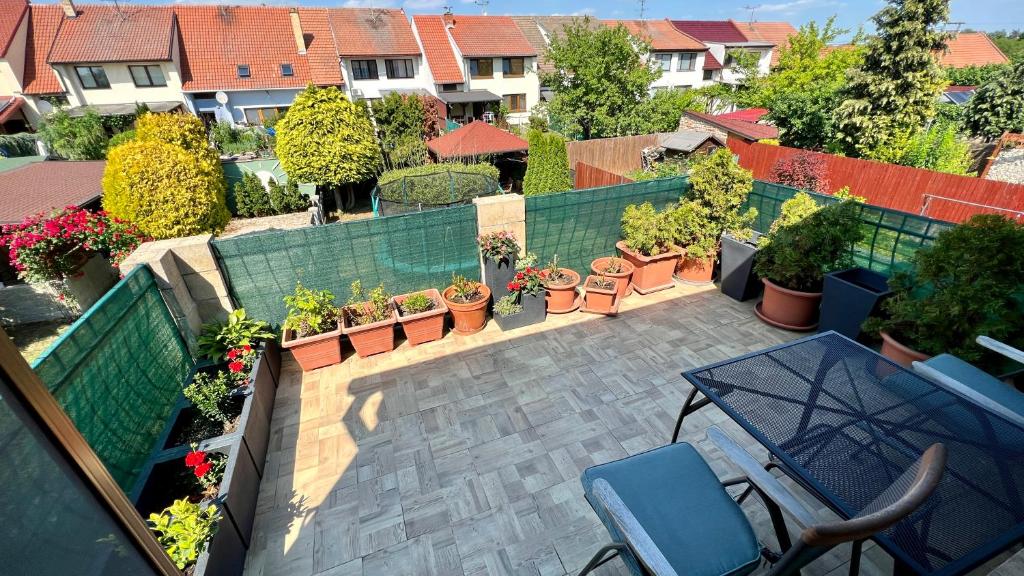 Balkón nebo terasa v ubytování Ubytování Lednice