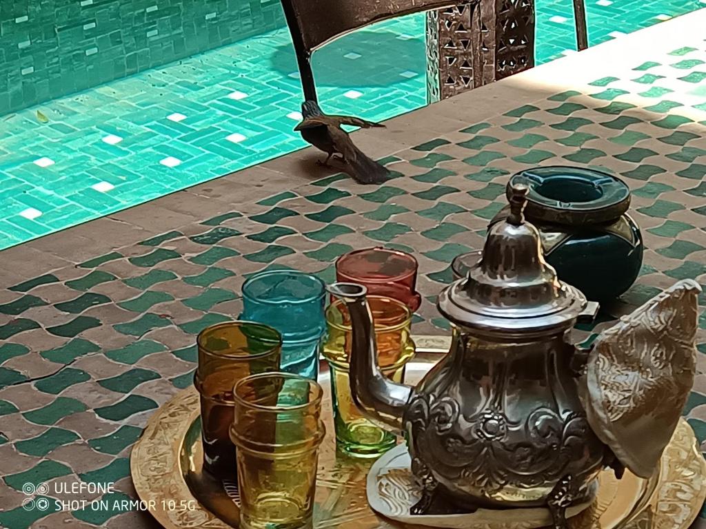 Bazén v ubytování Riad Zagouda nebo v jeho okolí