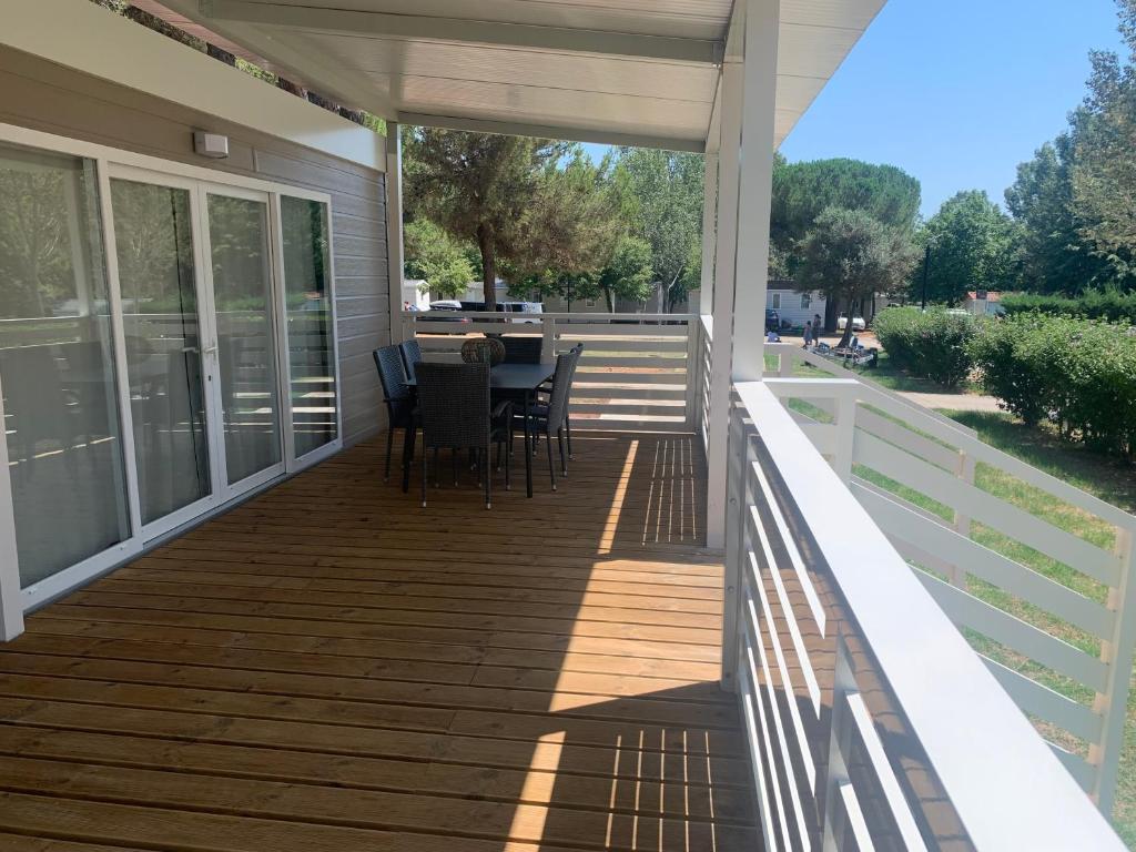 Balkón nebo terasa v ubytování Mobile home Istra BI VILLAGE