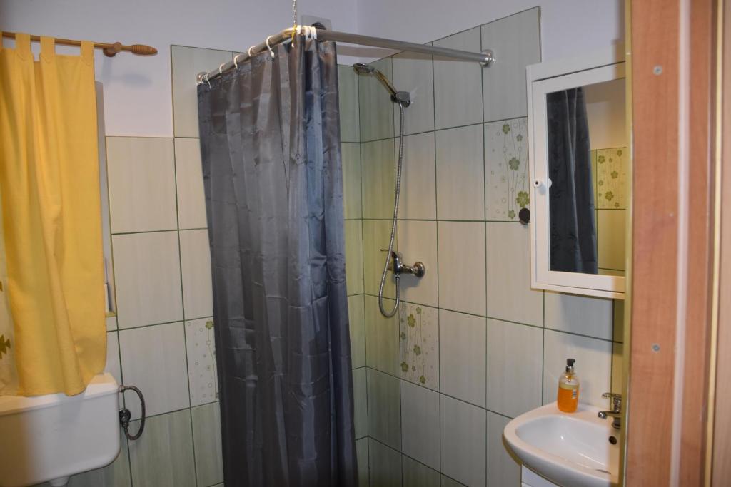 Kúpeľňa v ubytovaní Gosciniec Pod Debem