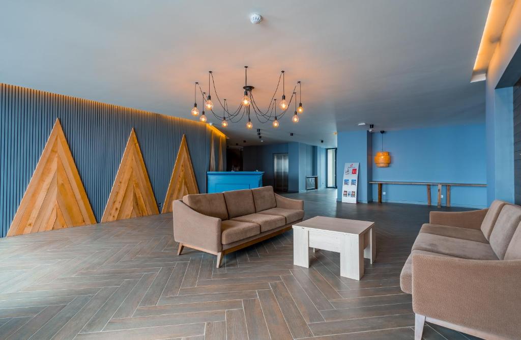 Posezení v ubytování Studio Apartment NFT New Gudauri 108