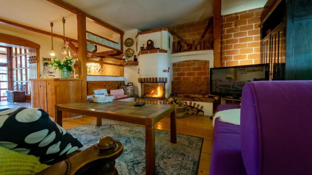 Posezení v ubytování Apartment Ernestova hiša