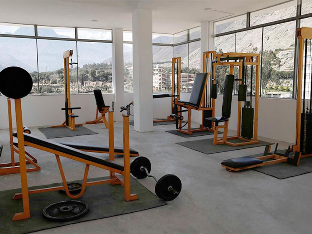Fitness centrum a/nebo fitness zařízení v ubytování Guizado Portillo Hacienda & Resort