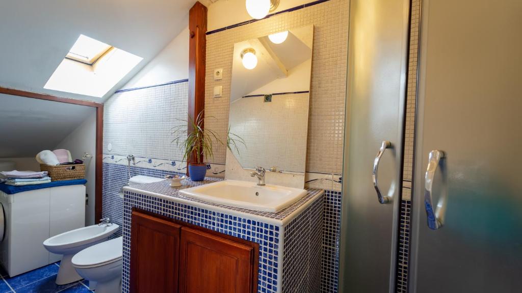 Koupelna v ubytování Apartment Ernestova hiša