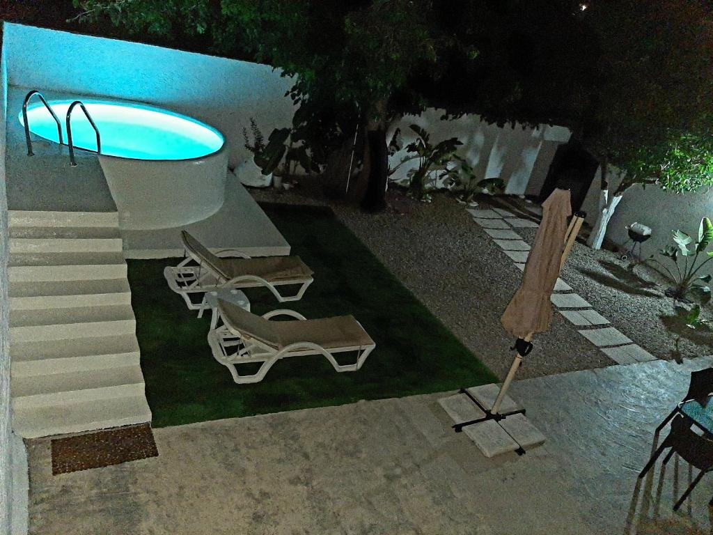 Bazén v ubytování Heraklion Gortyn Phaistos House nebo v jeho okolí