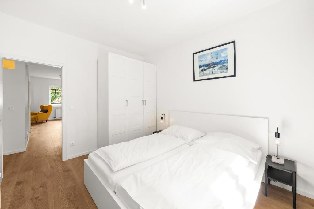 Posteľ alebo postele v izbe v ubytovaní Apartment near Volksoper - Modern, Big, Central, Cosy