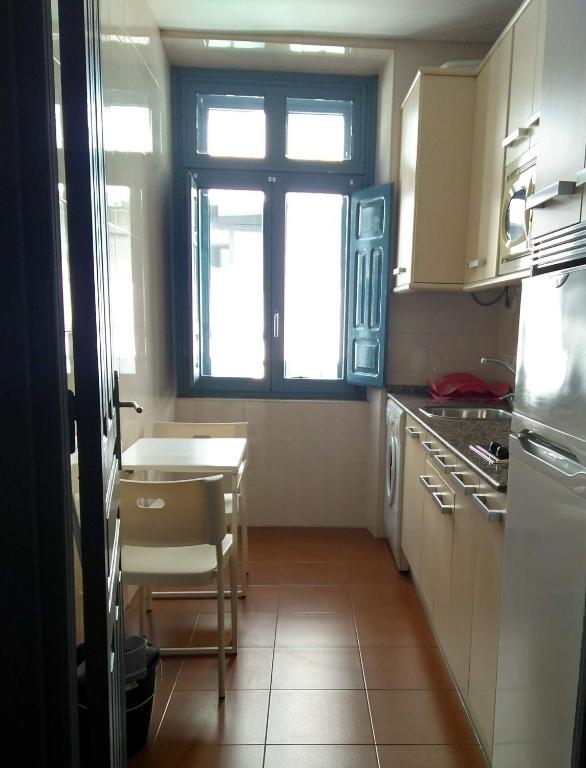 Kuchyň nebo kuchyňský kout v ubytování Apartamentos Legazpi