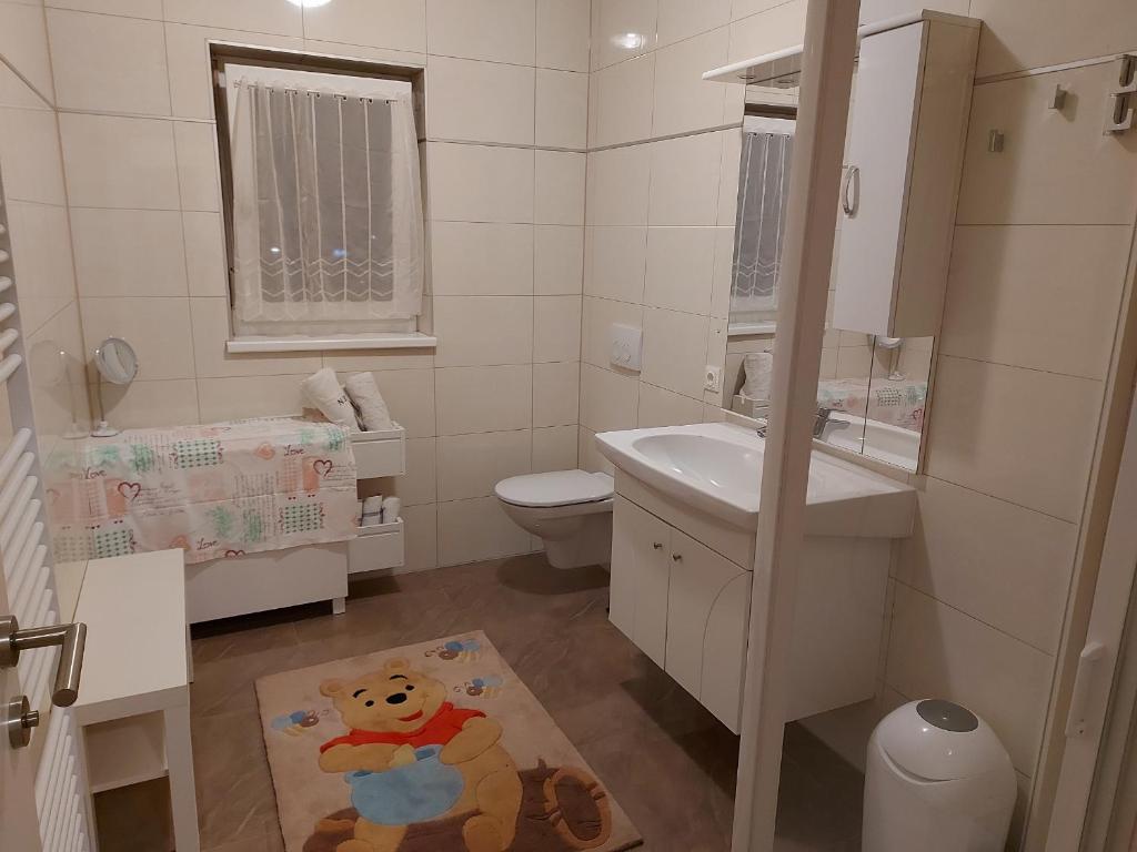 Koupelna v ubytování Schlossblick Stainz