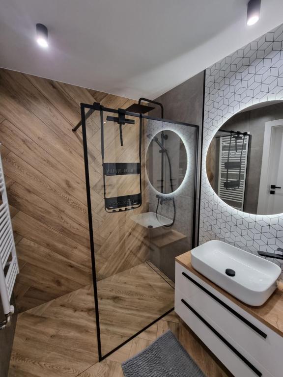 Koupelna v ubytování Apartament Wiślańskie Skije