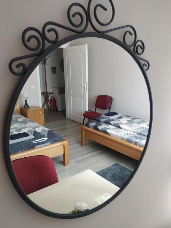 Postel nebo postele na pokoji v ubytování ARIANA apartman