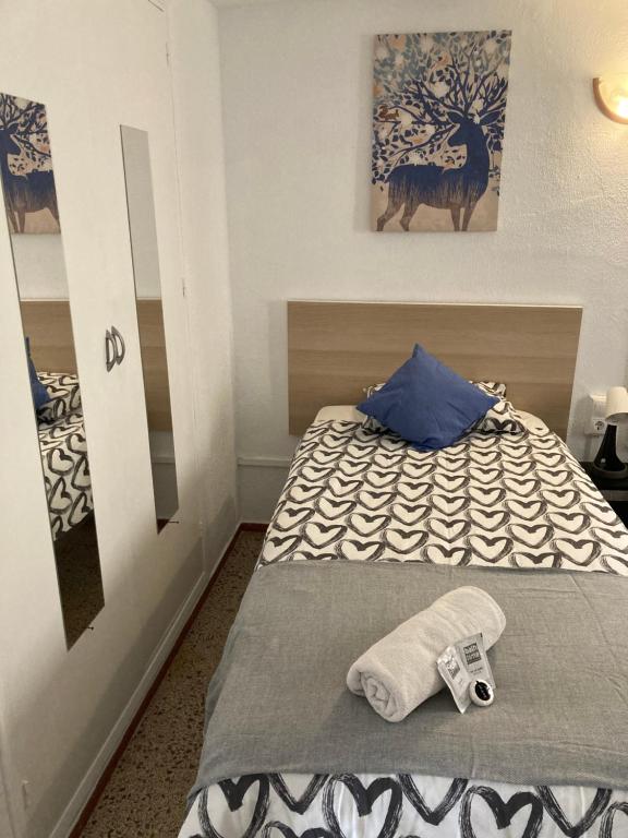 Posteľ alebo postele v izbe v ubytovaní Mi Rancho