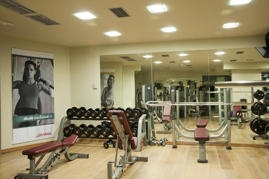 Posilňovňa alebo fitness centrum v ubytovaní Aegli Arachova