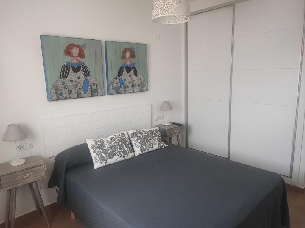 Postel nebo postele na pokoji v ubytování Apartamento Punta Candor Rota