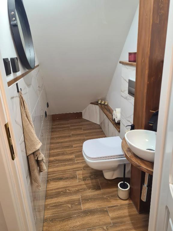 Łazienka w obiekcie Apartament nad BRDĄ , agroturystyka.
