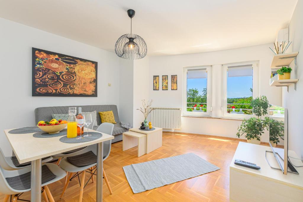 Posezení v ubytování Apartment Vita