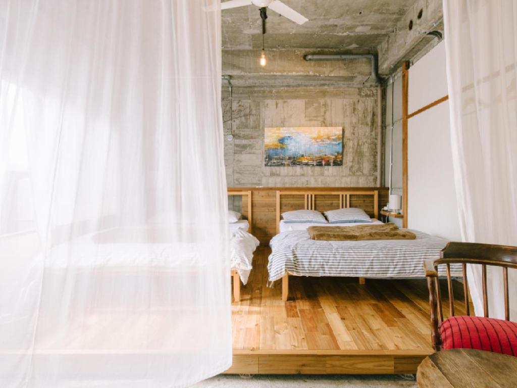Кровать или кровати в номере Guesthouse RICO