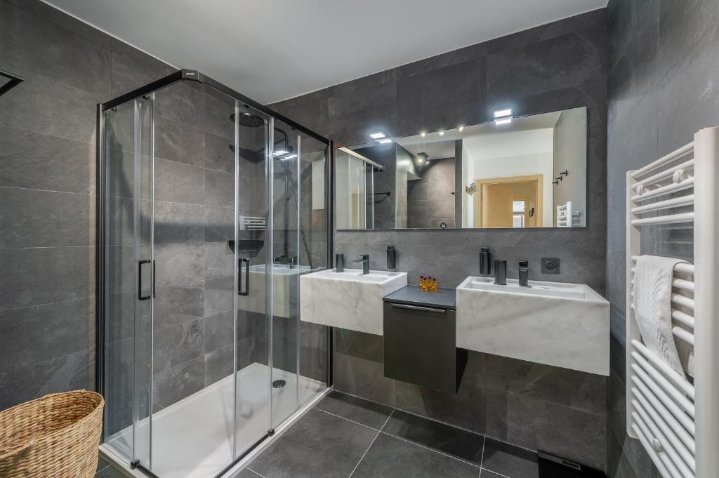Koupelna v ubytování Quintessence - Apt B303 - Châtel - Châtel Multipass Été 2025 en option au tarif de 3euros par jour et par personne