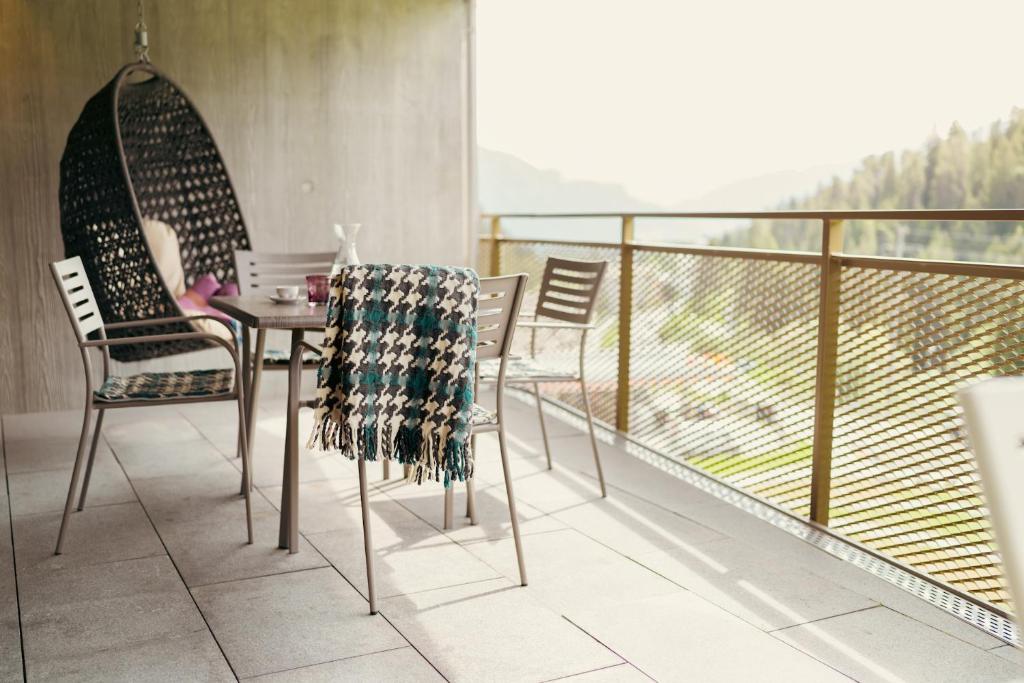 Balkón nebo terasa v ubytování Peaks Place Apartments & SPA