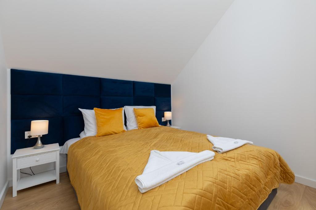 Postel nebo postele na pokoji v ubytování Horizon Park Apartment by Noclegi Renters