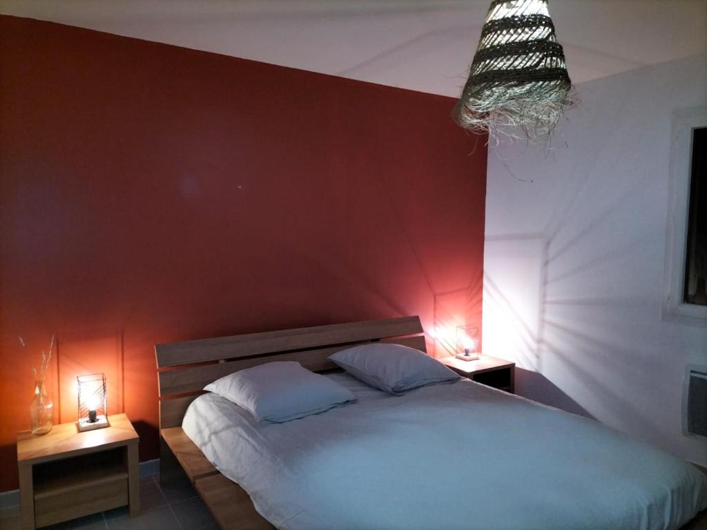 Krevet ili kreveti u jedinici u okviru objekta Quiétude en Luberon