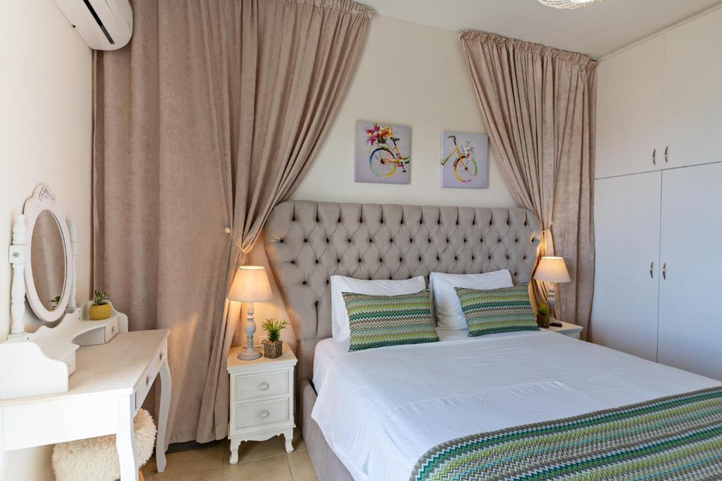 Posteľ alebo postele v izbe v ubytovaní View Sea Apartment