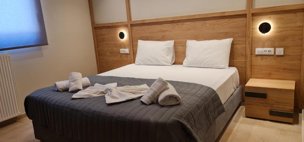 מיטה או מיטות בחדר ב-Villy Luxury Home 1