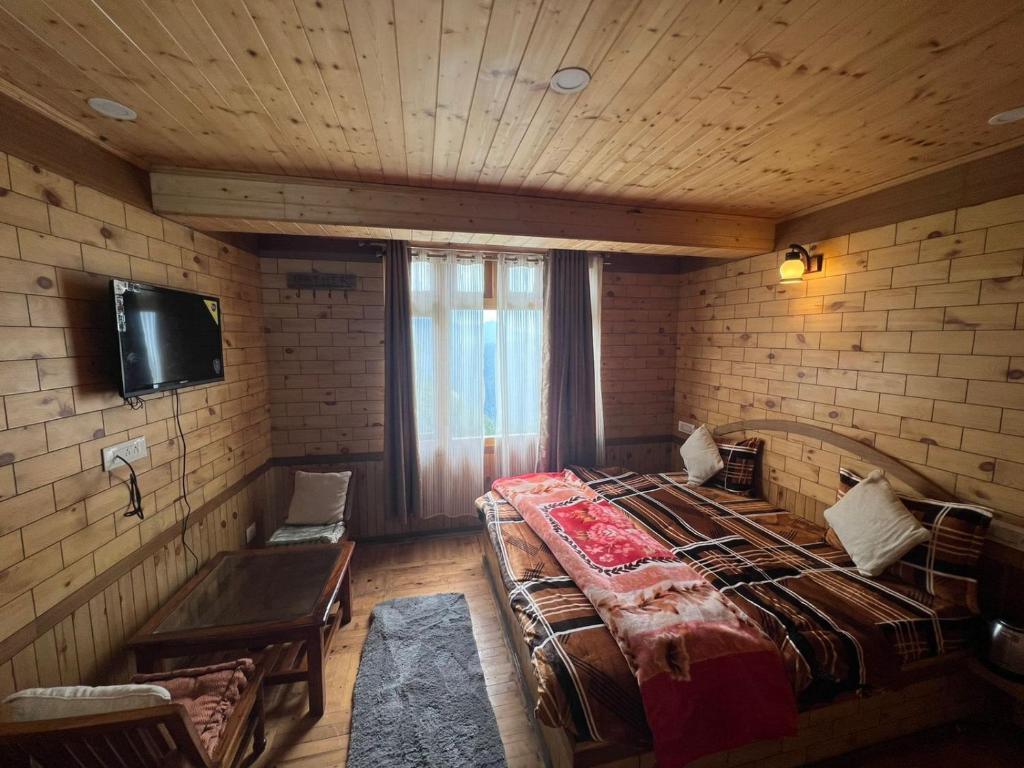 TV a/nebo společenská místnost v ubytování Pahadi House
