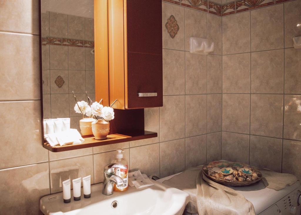 A bathroom at Chaniotis Home, In the heart of Kinidaros