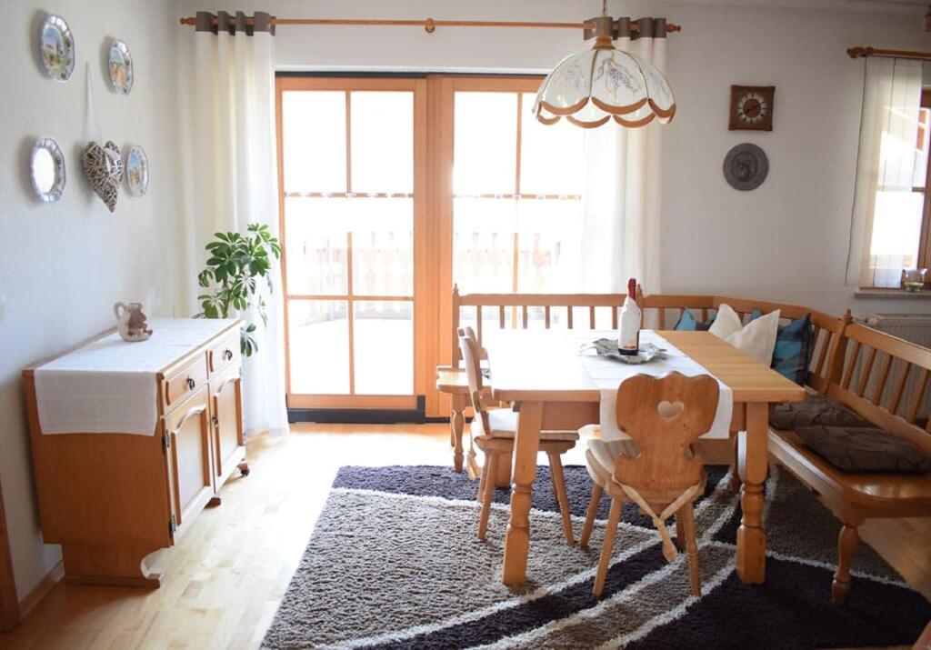 Posezení v ubytování Ferienwohnung Geiger