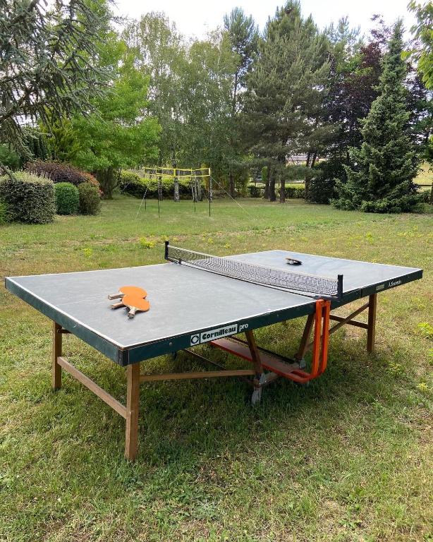 Stolní tenis v ubytování La Charmeraie : Le Logis nebo okolí