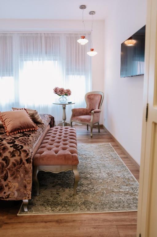 Un pat sau paturi într-o cameră la Casa Gallo