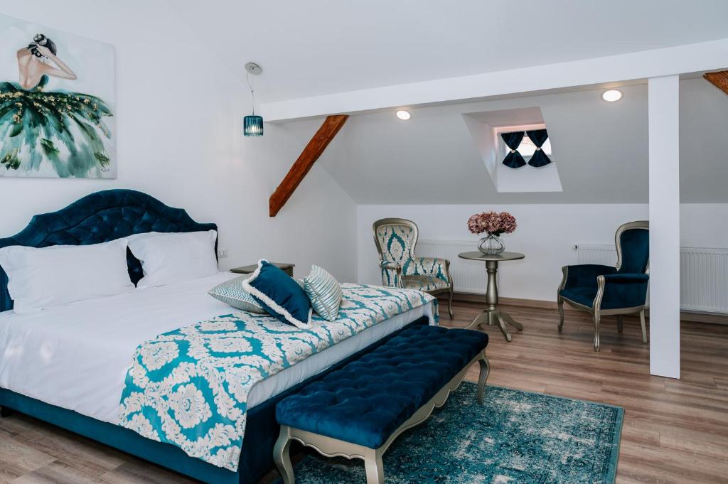 Un pat sau paturi într-o cameră la Casa Gallo