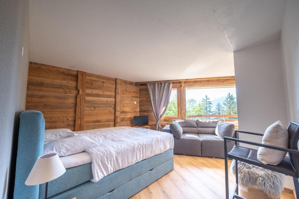 Posezení v ubytování Eden Resort Anzère