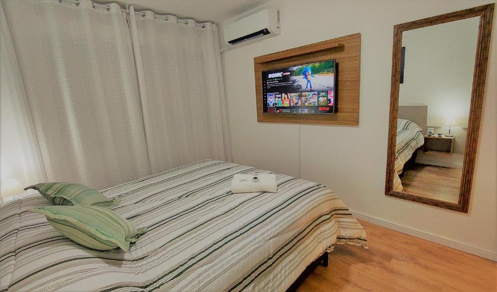 Postel nebo postele na pokoji v ubytování Apartamento Top, 3 quartos, Wi-Fi 300 Mbps