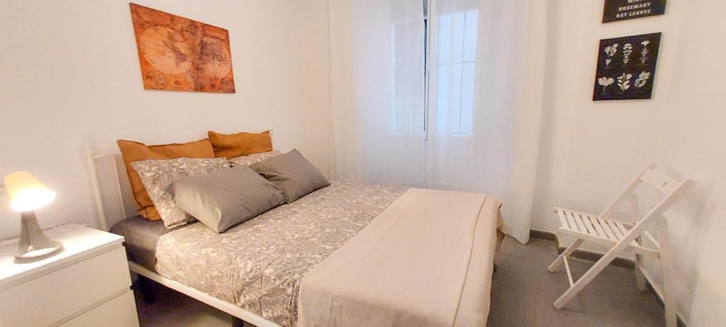 Posteľ alebo postele v izbe v ubytovaní Apartamento MURILLO-PLAZA DE LA MAGDALENA