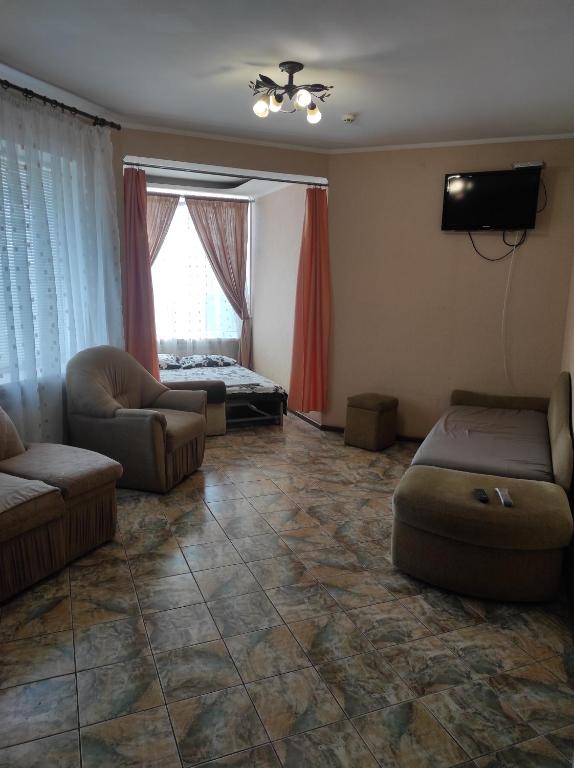 TV a/nebo společenská místnost v ubytování Apart-otel'"Tsarskoe-selo"