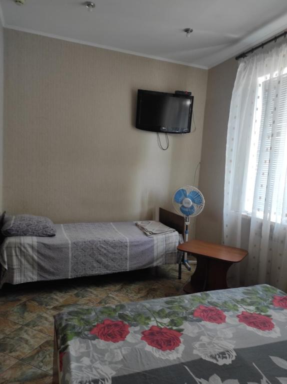 Postel nebo postele na pokoji v ubytování Apart-otel'"Tsarskoe-selo"