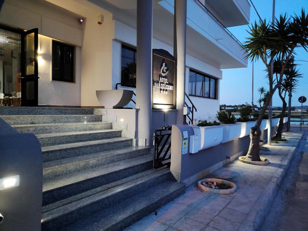 Balkón nebo terasa v ubytování Hotel Baia del Cigno